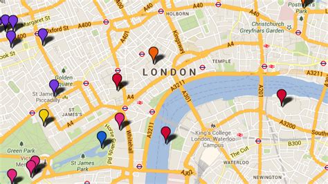 interactive map of london england